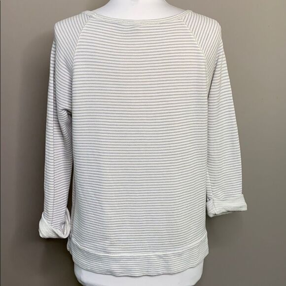 Soft joie Rolled Cuff Altair Sweater Blue/ Cream - Picture 5 of 6